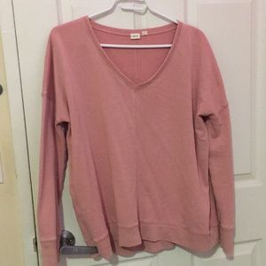 Pink v neck sweater